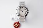 Ballon Bleu de Cartier 42*13MM 316L Steel Stainless Steel Bracelet White Dial Watch